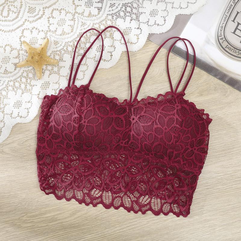 Fashion Solid Color Wrapped Chest Underwear Sexy Women Lace Bra Lady Strap Supply Four Season