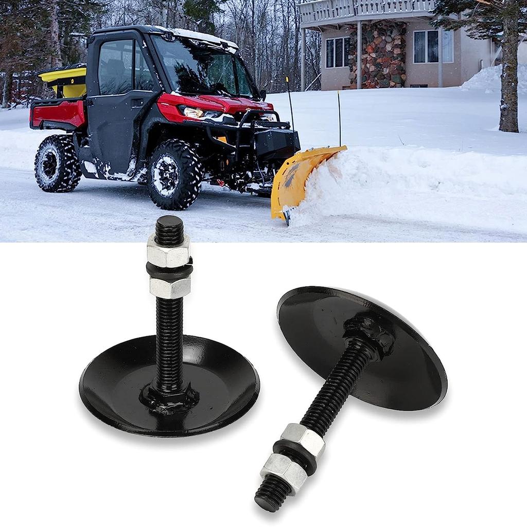 Rustproof DualPoint Contact Snow Plow Blades Skid Shoes Kit 2pcs Steel Set Fit for SportsmanRanger Razor ATV UTV 2873423