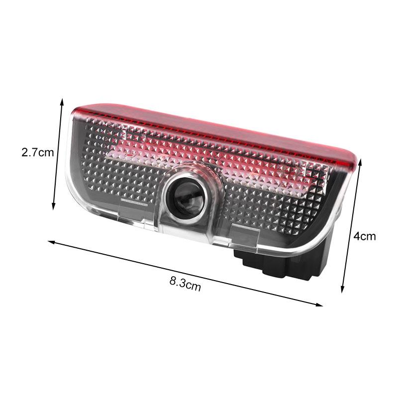 2Pcs Car Door Welcome Light HD LED Projector Welcome Light For Volkswagen Scirocco POLO Tiguan Passat B5 B6 B7 Golf EOS Jetta MK6 Octavia