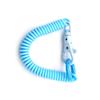 Coil Springs Keychain Stretchy Spiral Spring Coil Retractable Coil Springs Keychain With Metal Clasp Key Chain Holder Lanyard