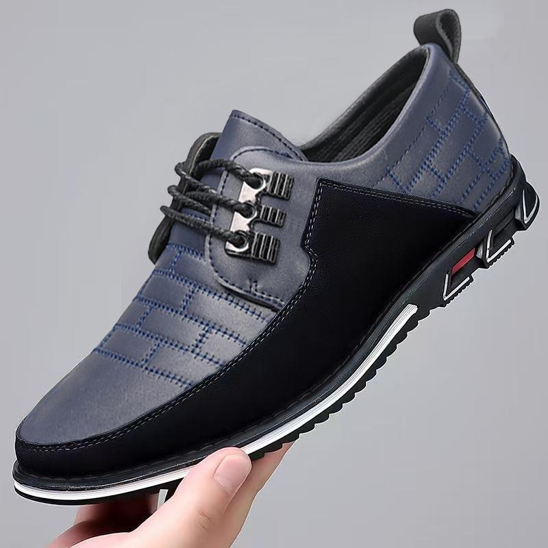 Men S British Style Comfortable Large Size Casual Fashion Leather Daily Shoes
