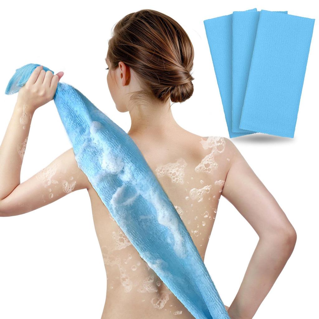 Korean Style Exfoliating Towel - African Net Sponge Bath & Shower Back Scrubber