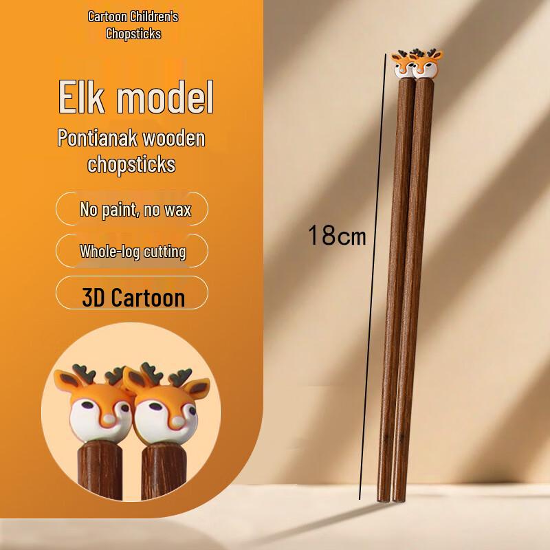 ZISIZ Kids Wooden Training Chopsticks