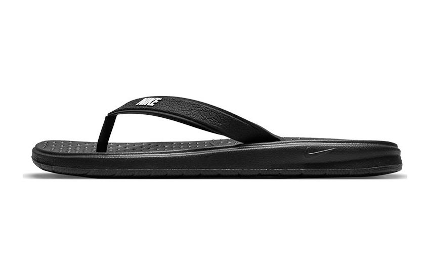 

Nike Synthetic Leather Abrasion Resistant Slippers Black Kids 882827-001 29.5