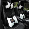 Auto Kopfstütze Lendenkissen Kissen Niedliche Schleife Rückenlehnenpolster Bequemes Sitzkissen Druck Damen Auto Luxus Innenzubehör
