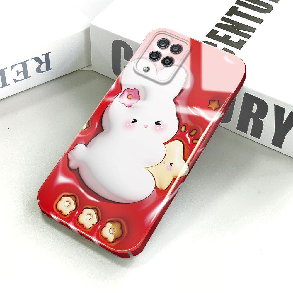 Etui na telefon z filmem all-inclusive, kreskówkowy modny design, twarda skorupa, pełne pokrycie, etui z ochroną aparatu dla Samsunga Xiaomi Poco Redmi Infinix Tecno