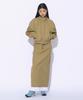 PARTIMENTO WOMEN Frill Double Layered Maxi Skirt_Khaki