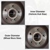 4pcs OD 112mm To ID 106mm Aluminium Alloy Car Hub Centric Rings Bore Spacer