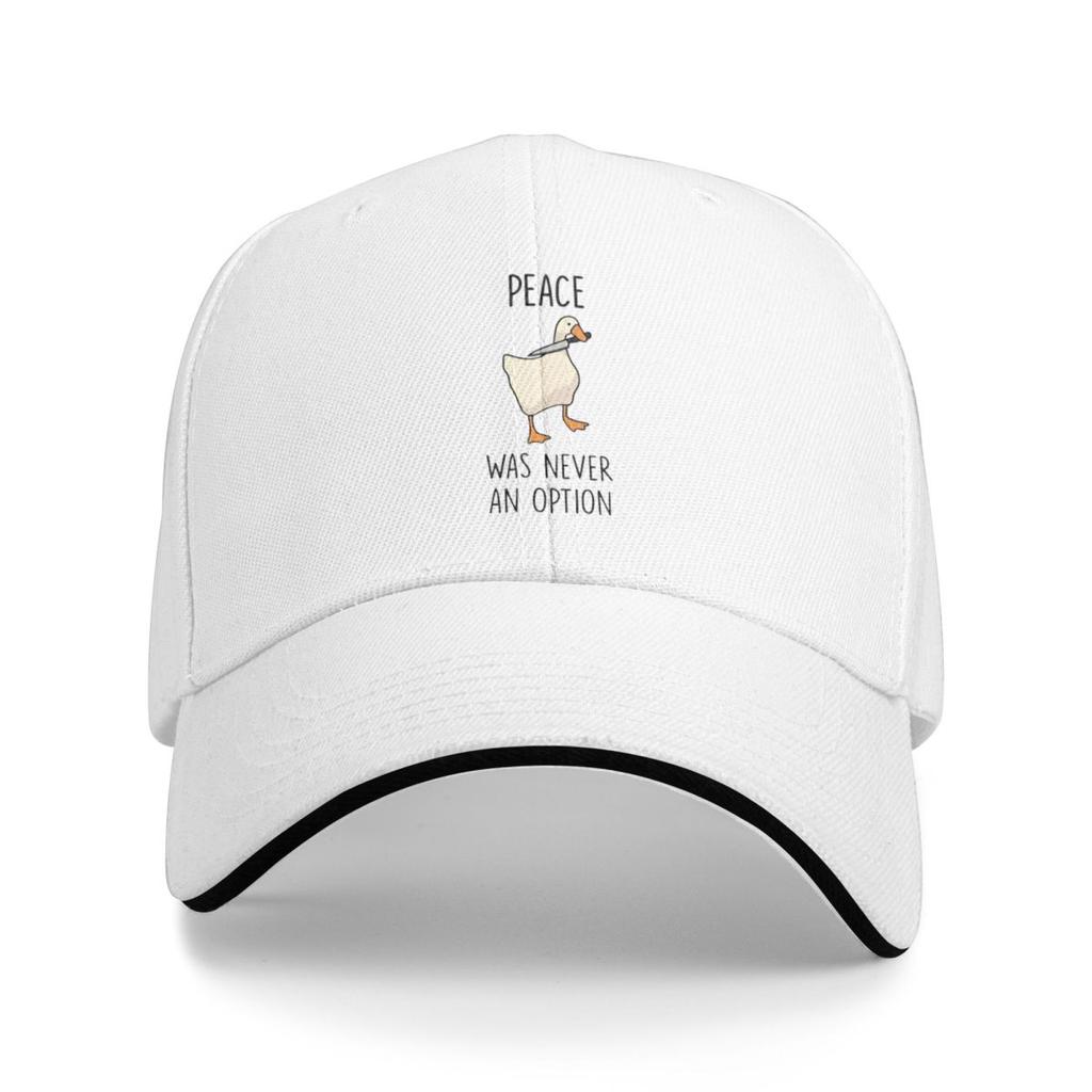 Entenfrieden war nie eine Option Aufgedruckte Baseballkappen Snapback Baseballmützen Atmungsaktiv Lässig Casquette Outdoor Unisex
