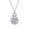 Classic Moissanite Gourd Pendant Necklace for Women