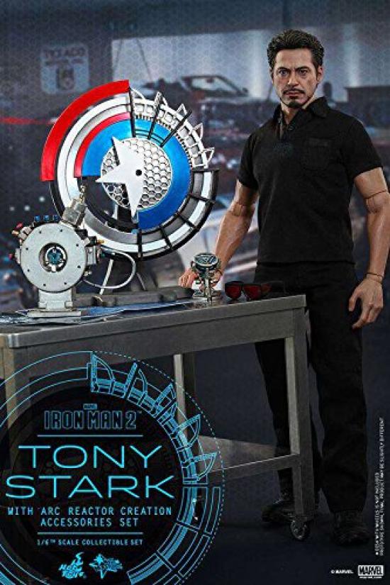 Movie Masterpiece Iron Man 2 Tony Stark Reactor Development Scale Plastic Painted Movable Figure (Arc Version) 1/6