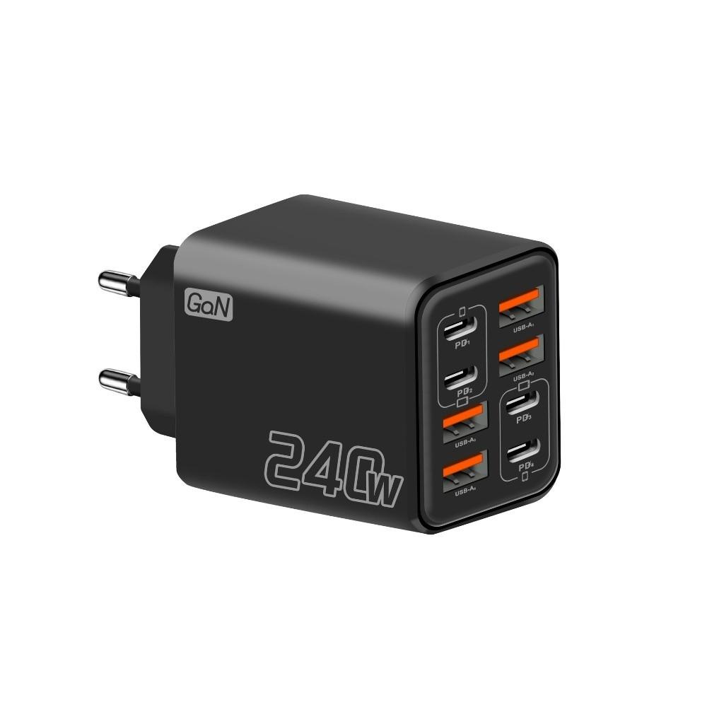 8 Ports Phone Charger Adapter 4USB+4PD USB C Charger for Huawei/Xiaomi/Samsung