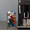 Metal Coffee Capsule Holder for K Cup,Square Wire Espresso Pod Organizer,Desktop Storage Basket for Kitchen,Pantry,Cafe,Bathroom