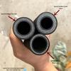 Fabric-Reinforced Black Rubber Water Hose