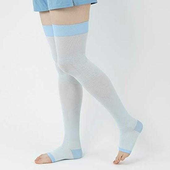 Compression Over Knee RIZAP Wear While Sleeping Slim Legs Sleep Use Summer Type Toe-less Heel Ladies