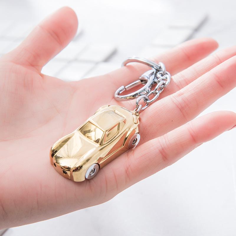 Creatief Mini Auto Model Metalen Sleutelhanger - Cadeau voor Kinderen