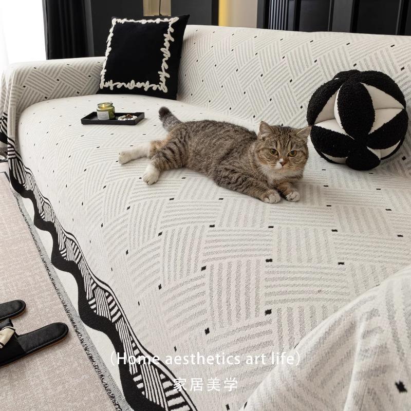 New Sofa Blanket Sofa Towel High-End Sofa Cover Fabric Healthy Printing And Dyeing All Inclusive Anti Slip And Easy To Lay 1Pcs