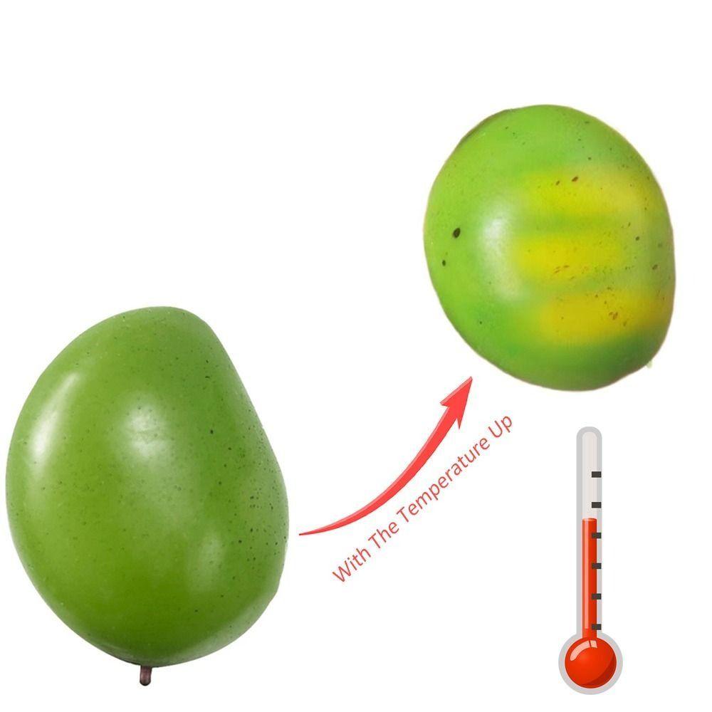 Color Changing Mango Squishy Toy Simulation Mango Decompression Toy New Pinching Toy  Stress Relief