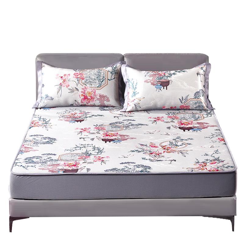 Моющийся охлаждающий коврик FUANNA из ледяного шелка, набор 1.8m Bed (180x200cm)