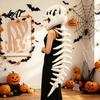 Halloween Party Decor Dinosaur Skeleton Costume 3D Spinosaurus Skull Masque Headpiece And Spine Decoration Plush Hood Costume for Halloween,