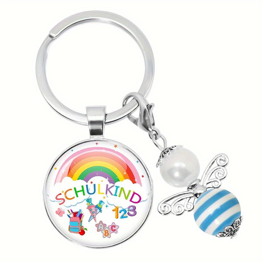 German Bee Angel Educator Back-to-School Schulkind Keychain Pendant Gift