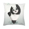 Kawaii Panda Bear Patterns Cushion Cover Sofa Home Decor Animal Cartoon Square Throw Pillow Case 45X45