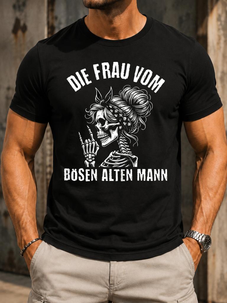 Wife Of The Bad Old Unisex With Rebellious Head Wrap Skeleton Unisex Graphic Featuring A Bold Unisex All Tshirt