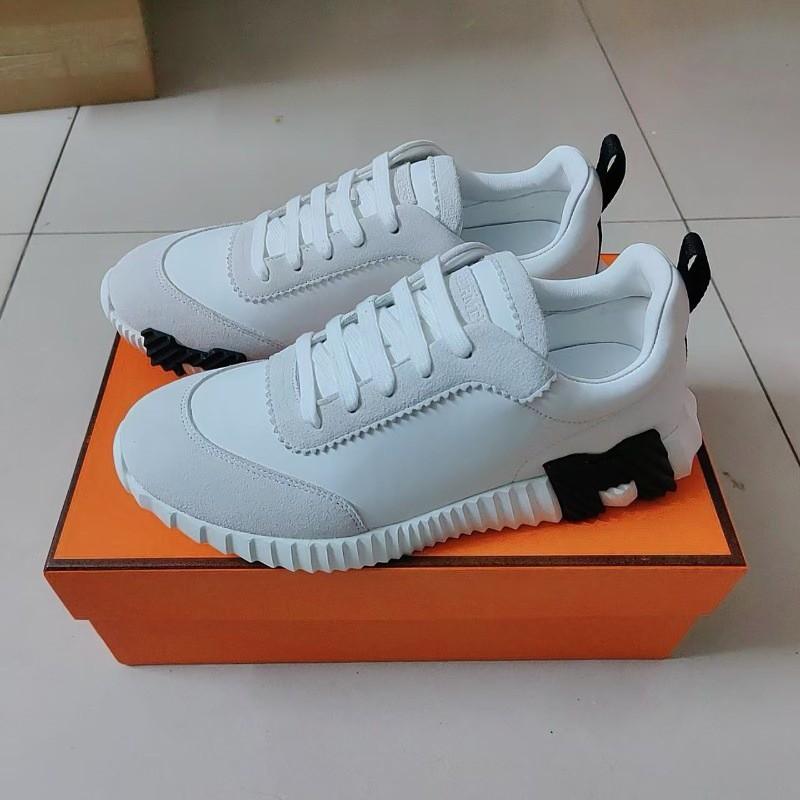 Large Size Men's Shoes H Sports Shoes Couple Style Lace-up Leather Fashion Casual Shoes Tide