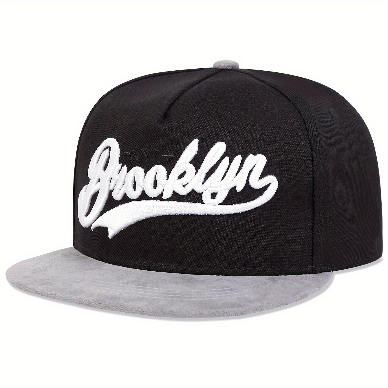 

BROOKLYN Вишивка Бейсболка Мода Хіп-хоп Snapback Капелюхи Чоловіки Жінки Унісекс Flat Hat Спорт на відкритому повітрі Сонцезахисні капелюхи Кепки для водіїв вантажівок сірий