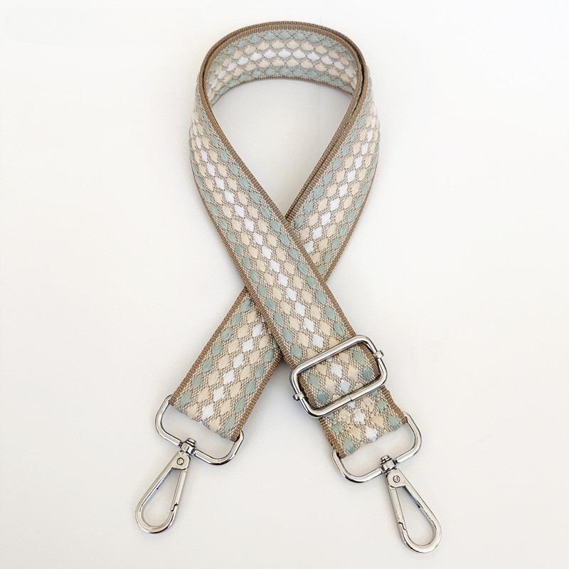 Plaid Women's Bag Webbing Simple Fashion Backpack Strap Widened and Thickened Wear-resistant Tote Bag Strap Bag Accessories