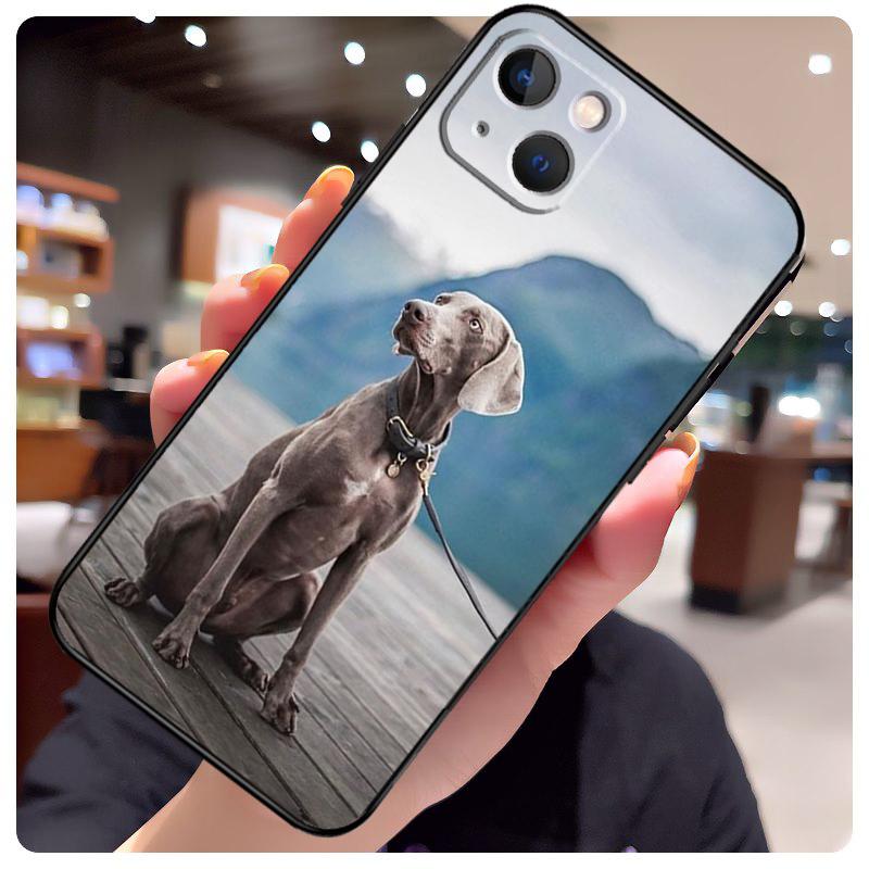 Weimaraner Dog Case For iPhone 16 14 15 Pro Max 12 13 Mini 11 15 Pro Max Plus X XS Max XR Phone Cover