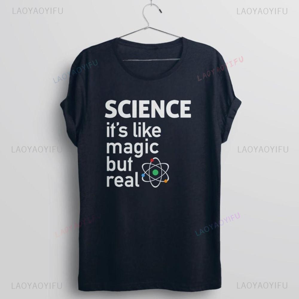 Funny Science Shirt for Women Men Printed Tshirt Nerdy Scientist Gift for Science Teacher Tshirt Liberal Tee Cotton Shortsleev