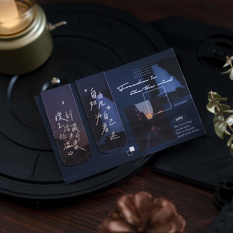 2/4/5 Stück/Set Chinesisches Retro Lesezeichen Bambus Lotus Kran Landschaft Lesezeichen für Lehrergeschenk Vintage Ästhetisches Magnetisches Lesezeichen