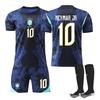 2627 Brazil Away No. 10 Neymar Jersey 11 Rafinha Children's Adult Football Suit