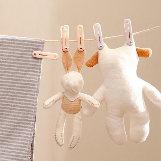 12 Stück Robuste rutschfeste Wäscheklammern Winddichte Kunststoff-Wäscheklammern mit weichen Polstern Keine Spuren Hinterlassende Wäscheklammern für das Aufhängen