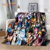 Anime Hunter×Hunter HxH Cartoon Soft Plush Blanket,Flannel Blanket Throw Blanket for Living Room Bedroom Bed Sofa Picnic Cover