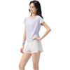 Anta Short Sleeve Knitted T-Shirt Summer Sports Women Tops Cool-Purple 962627111-3