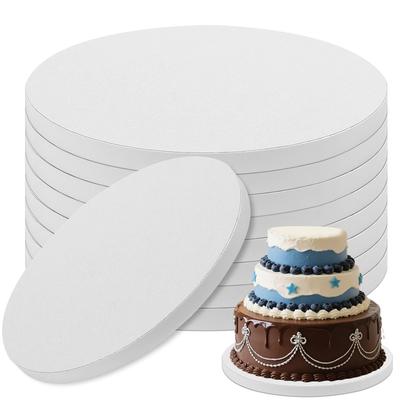 10 Stück 10 Zoll Runde Kuchenbretter Basis für Hochzeit Geburtstagsfeier Weihnachtsbedarf Kuchen Trommelbrett Backwerkzeuge Papier Pizzapfanne