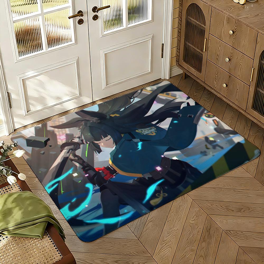 Hoshimi Miyabi Floor Mat Soft Thickened Absorbent Non-Slip Bedroom Living Room Door Mat Home Decor Flannel Rugs