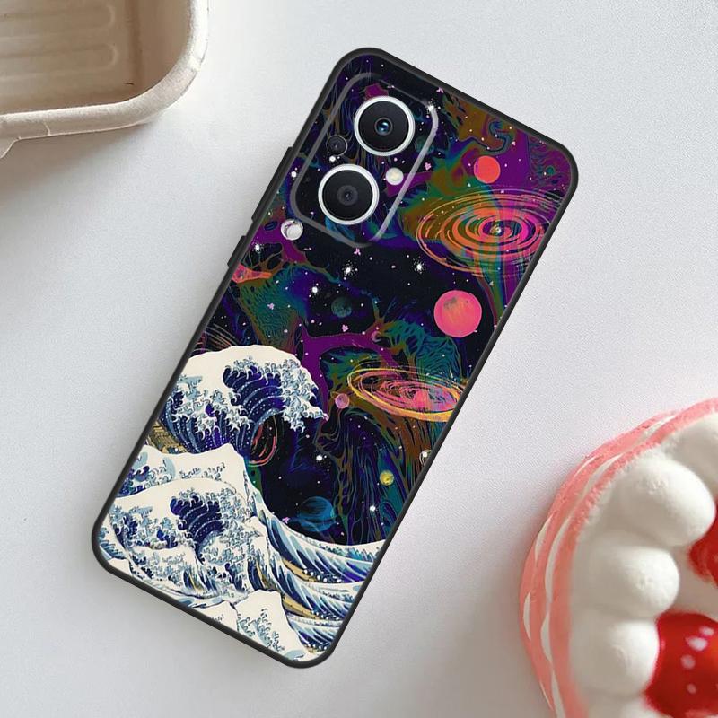 Moon Stars Space Case For OPPO Reno 11F 8T 4Z 5Z 4 6 7 8 5 Lite 10 Pro OPPO Find X2 X3 Lite X5 X6 Pro Cover