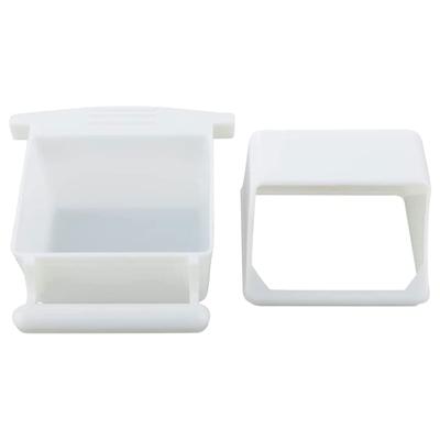 Parakeet Food Dispenser No Mess Parrot Plastic Feeder with Perch Cockatiel Cage Accessories Feeding Supplies for Conure