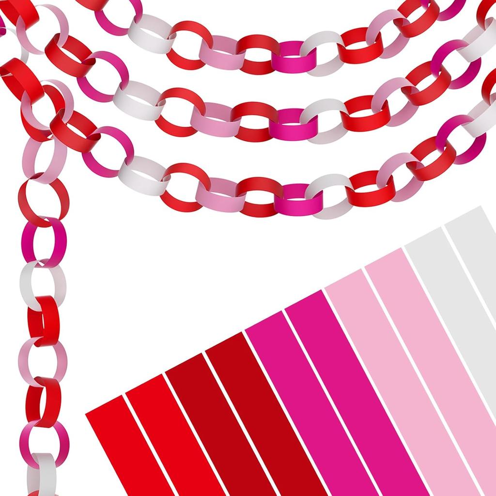 Morcheiong 300 Paper Cha Bright Color Paper Strips for Crafting DIY and Party Decorations