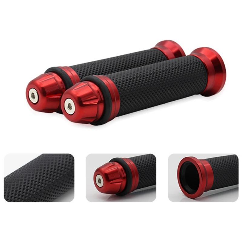 Fashion 1Pair Motorcycle Handle Grips Anti-Slip Handlebar Bar Bicycle Rubber Mountain Cycle