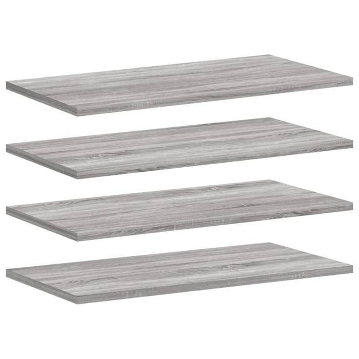 VidaXL Wall Shelves 4 Pcs, Floating Shelves with Storage, Floating Bookshelves, Living Room Decorations, 838233
