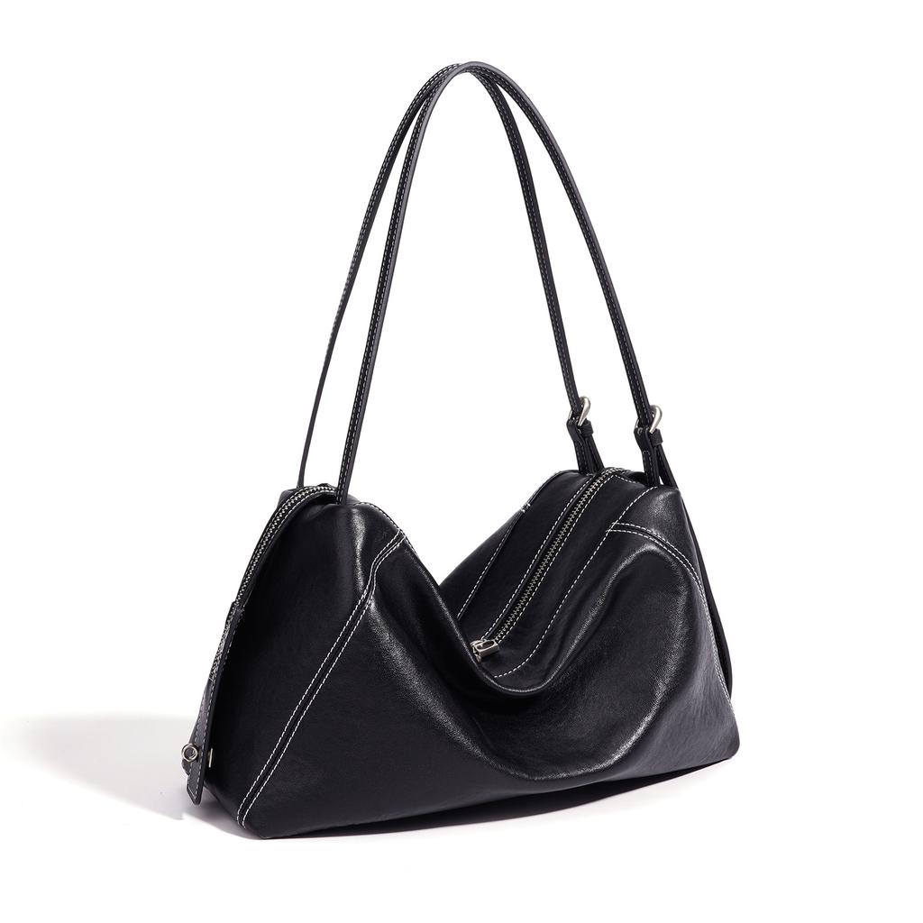 2026 New Korean Simple Lazy Wind Shoulder Bag Slack Tote Bag Niche Design Pillow Bag Women's Bag