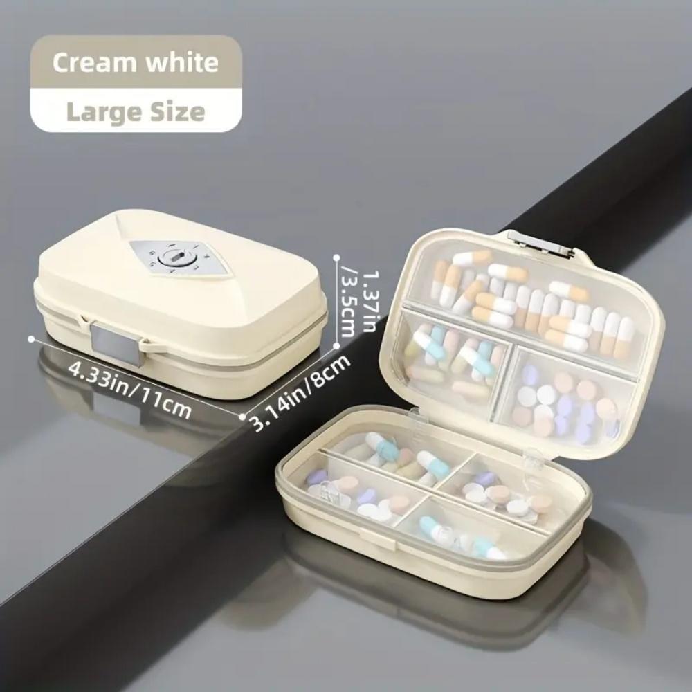 Portable medicine box, travel with you for seven days a week, medicine box, pill box, double-layer seven grid moisture-proof