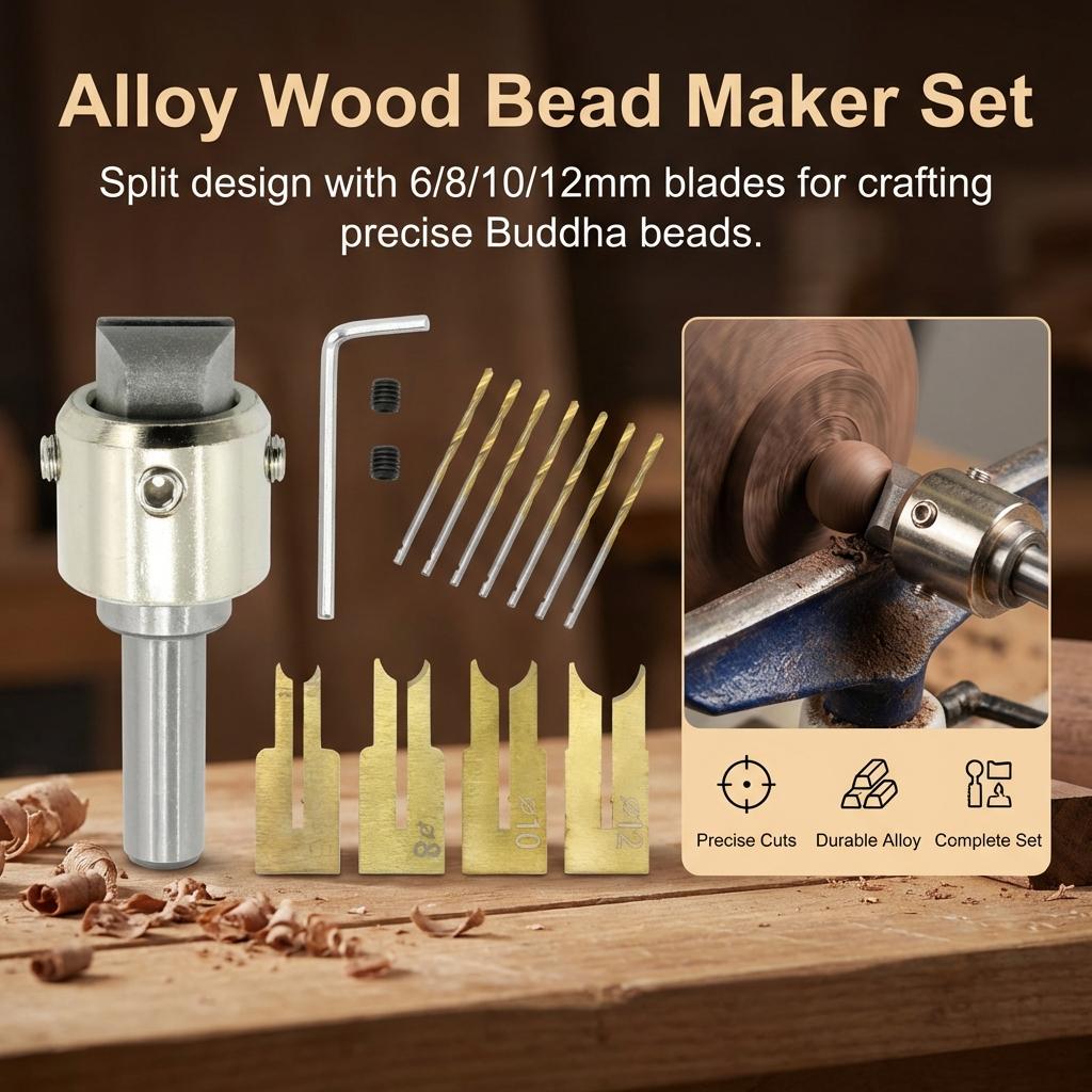 Alloy Tool Woodworking Bead Cutter Separate Design Precision Durable For Woodworking And Bead Making
