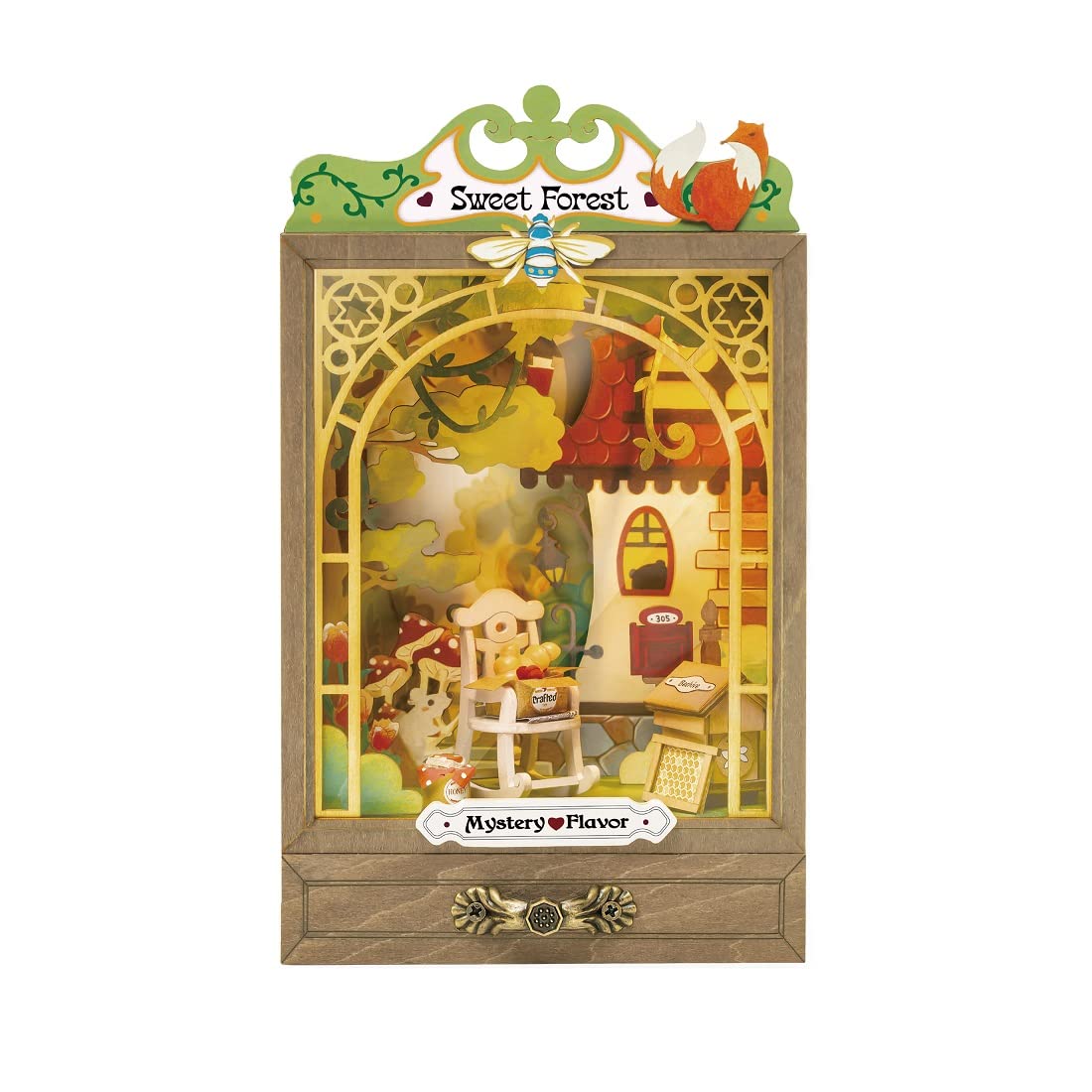 

Миниатюрный дом своими руками Кукольный домик Серия «Секретный сад» с японскими инструкциями Tsukurundesu® (Сладкий Лес)