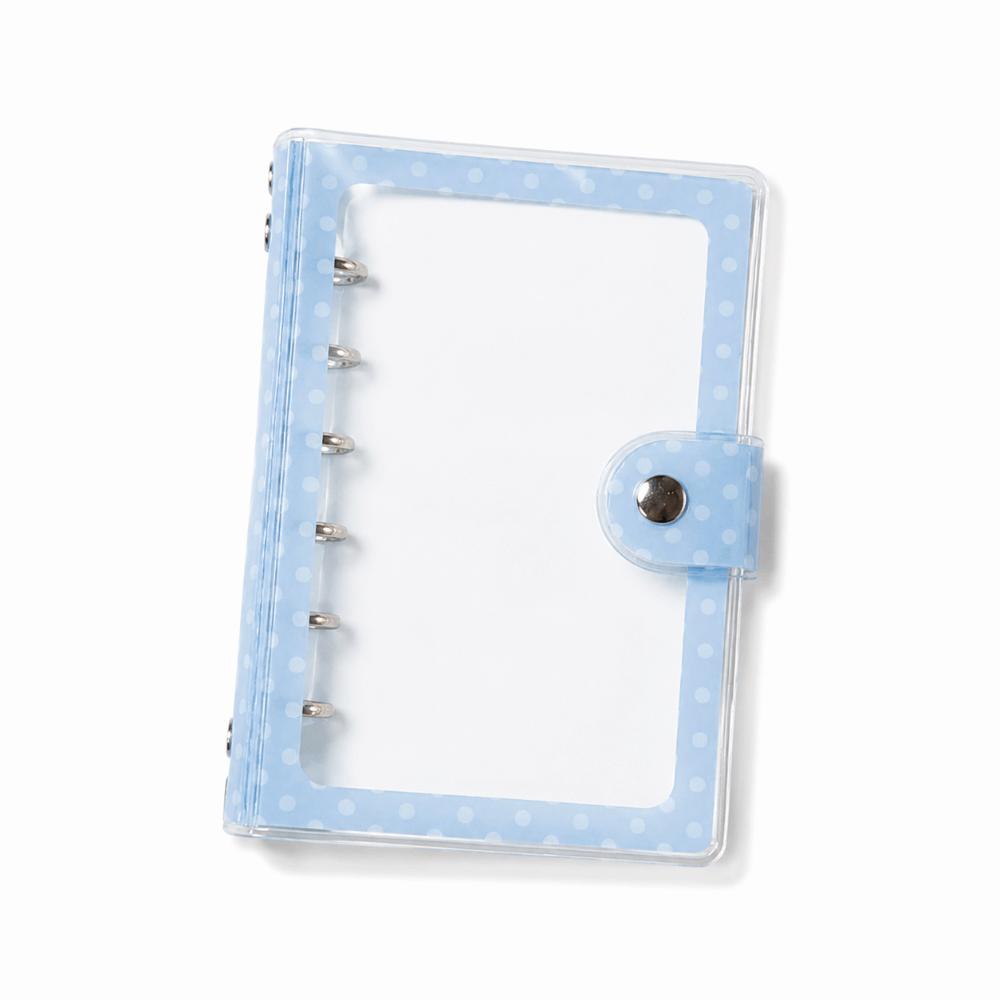 Clear A7 Binder Cover A7 Loose-Leaf Notebook Cover Kpop Photocard Album Cover  Journal Making синий