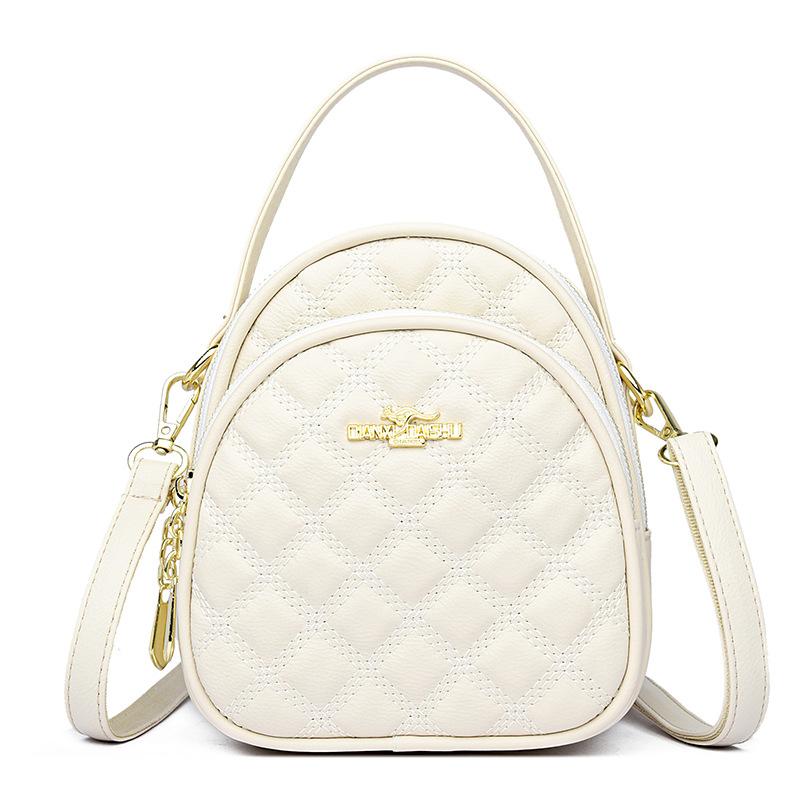 Diamond Embroidered Thread Women's Bag Mother Mobile Phone Bag Niche Double-layer Crossbody Bag Hand-held One-shoulder Crossbody Bag Bag